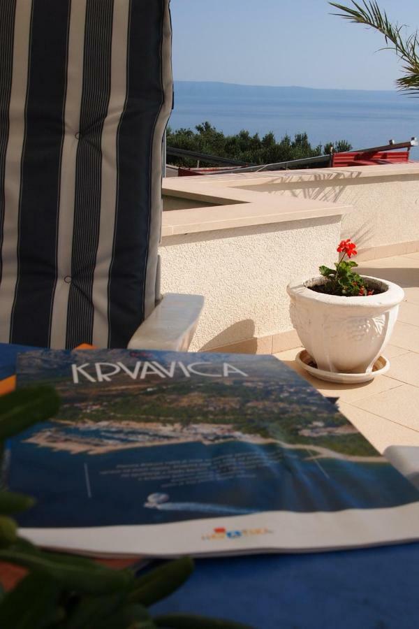 Open Hus Apartment Krvavica Luaran gambar